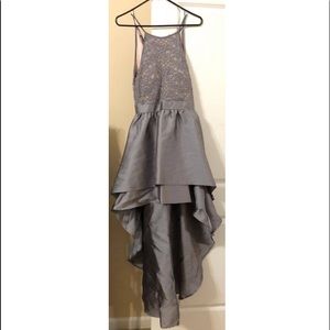 Gray prom dress